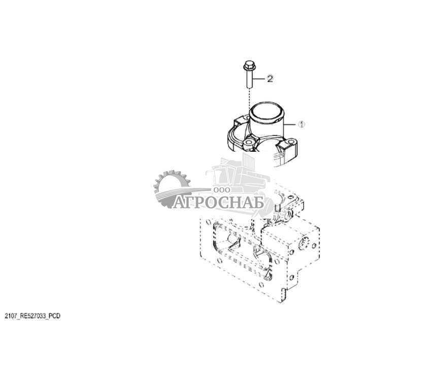 2107 Крышка термостата 